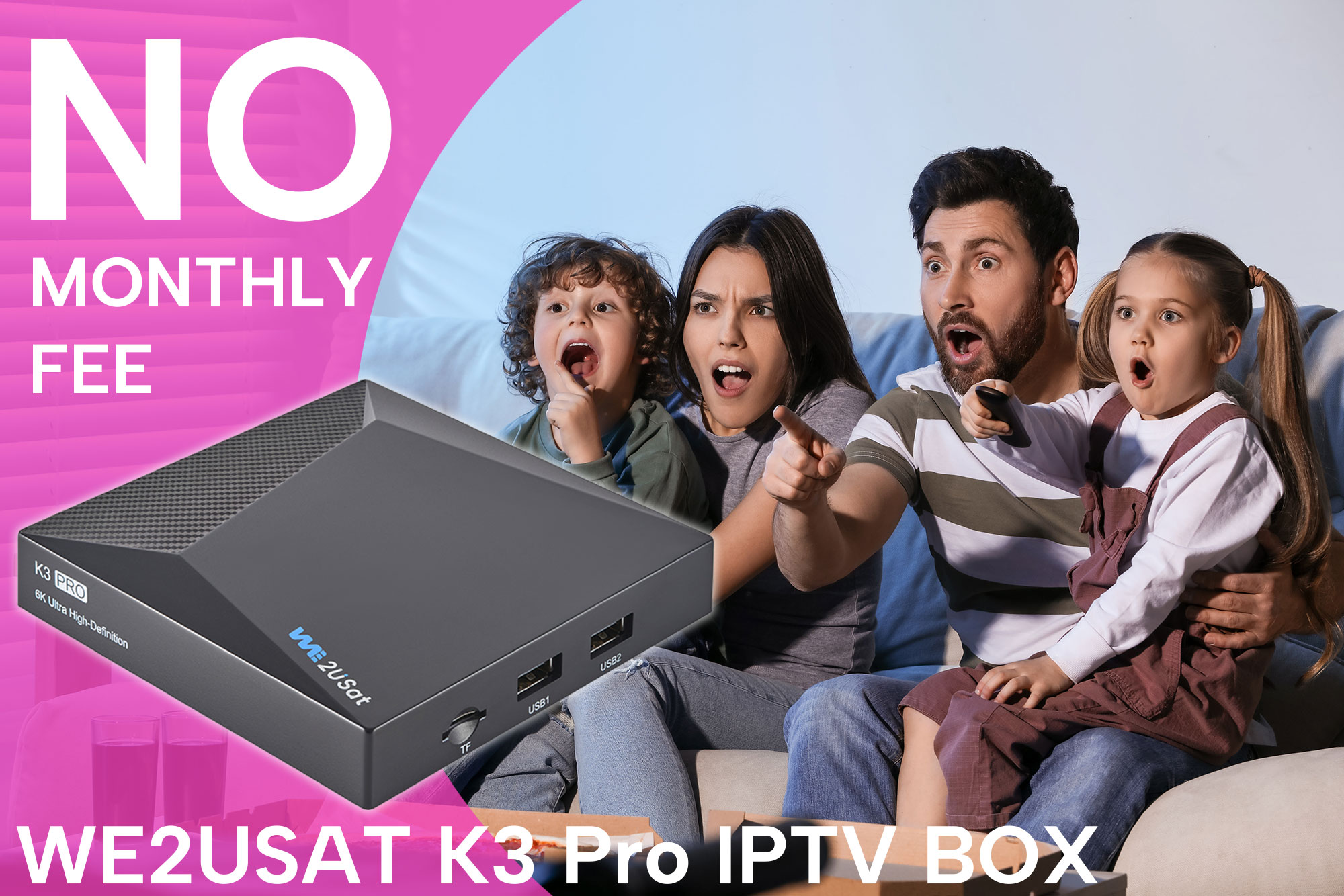 Unlock a new horizon of entertainment: We2usat K3 pro