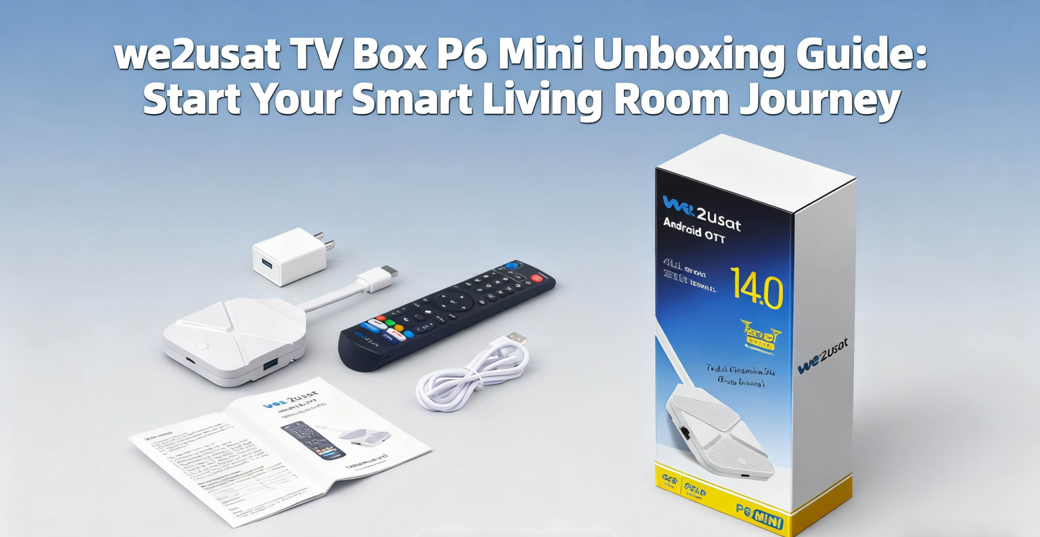 WE2USAT TV Box Unboxing Guide: Start Your Smart Living Room Journey