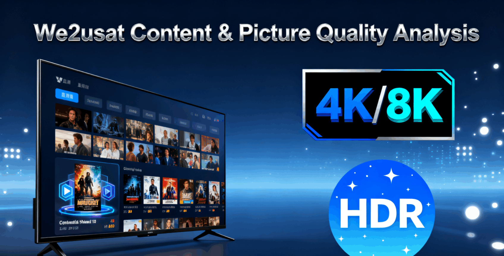 What can you watch with We2usat?